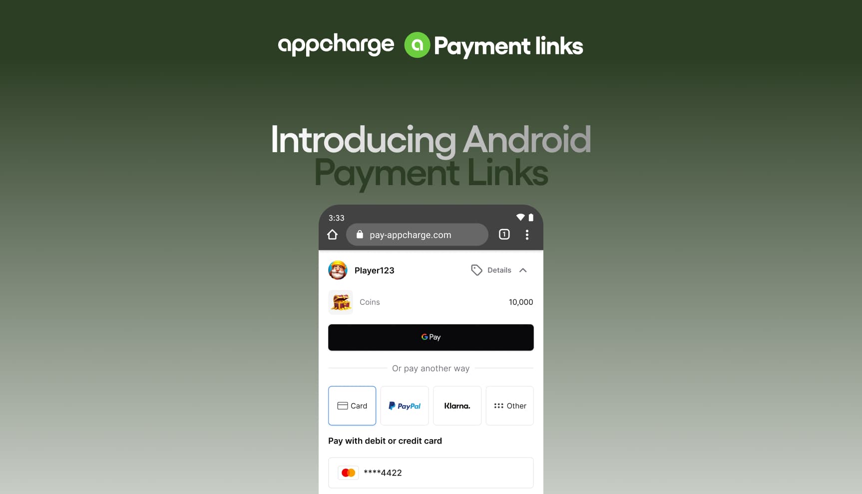 Introducing: Android Payment Links by Appcharge